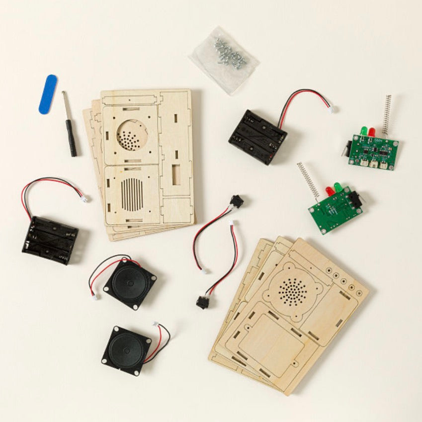 Build & Learn Walkie Talkie STEM Kit (Set of 2) – Hands-On Electronics